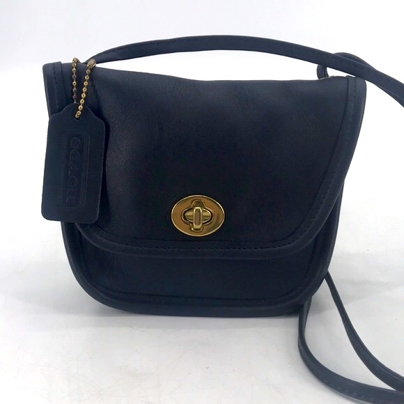 Coach Bags Coach Everett Vintage 9s Leather Navy Made In Usa Crossbody Purse Style 9934